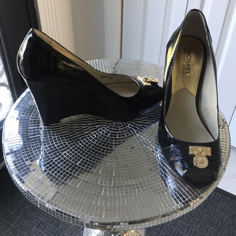Michael Kors Wedge leather shoes